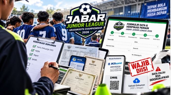 DOWNLOAD DULU, BARU UPLOAD! INI ALUR VERIFIKASI PEMAIN JJL 2026, SALAH DATA BISA BERUJUNG DISKUALIFIKASI